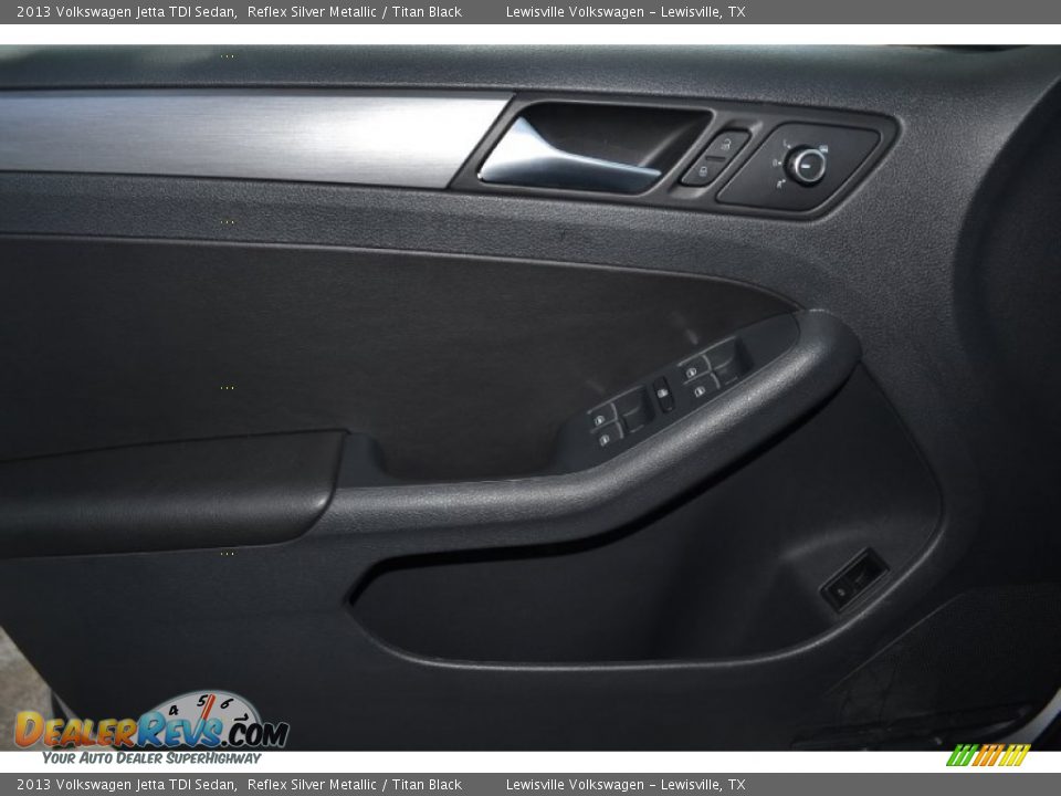 2013 Volkswagen Jetta TDI Sedan Reflex Silver Metallic / Titan Black Photo #13