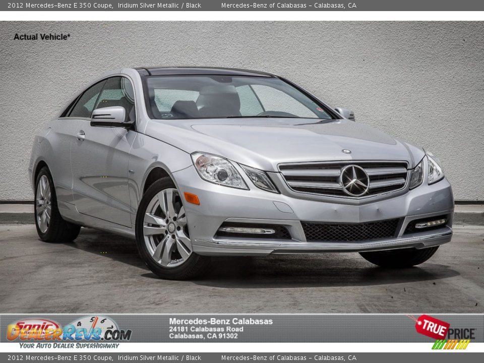2012 Mercedes-Benz E 350 Coupe Iridium Silver Metallic / Black Photo #1