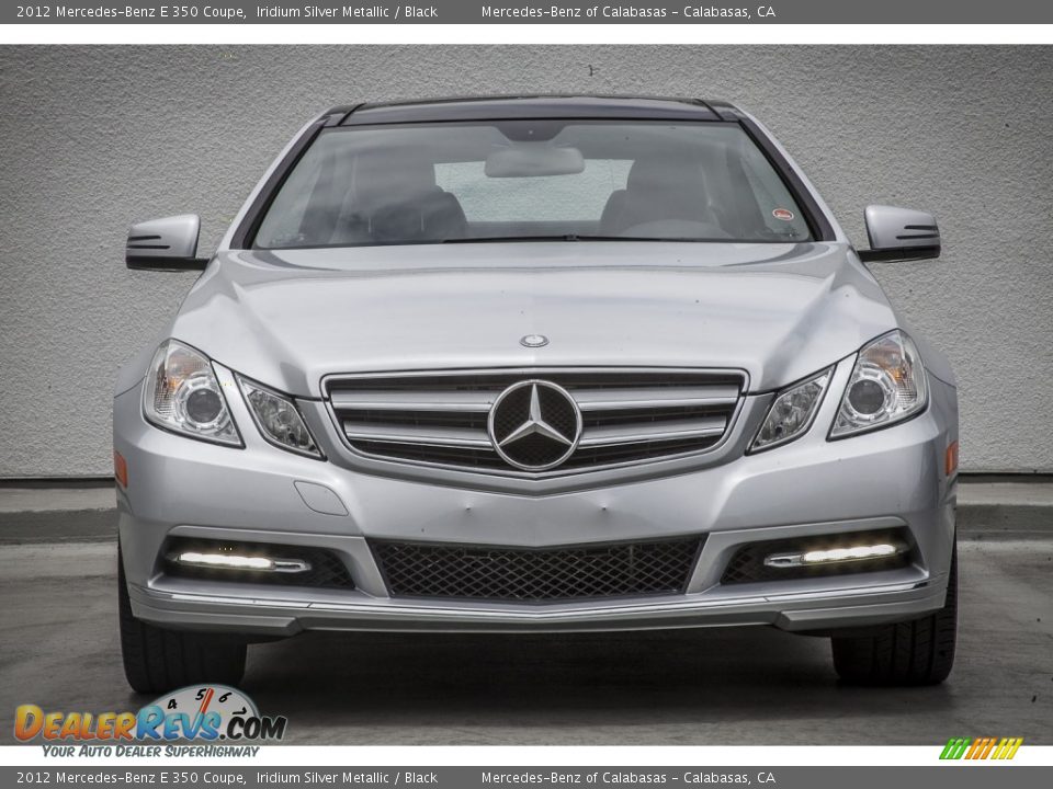 2012 Mercedes-Benz E 350 Coupe Iridium Silver Metallic / Black Photo #2