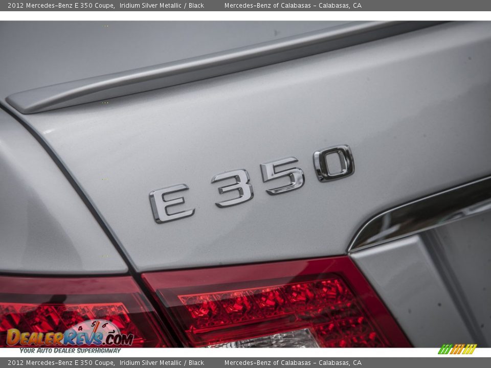 2012 Mercedes-Benz E 350 Coupe Iridium Silver Metallic / Black Photo #7