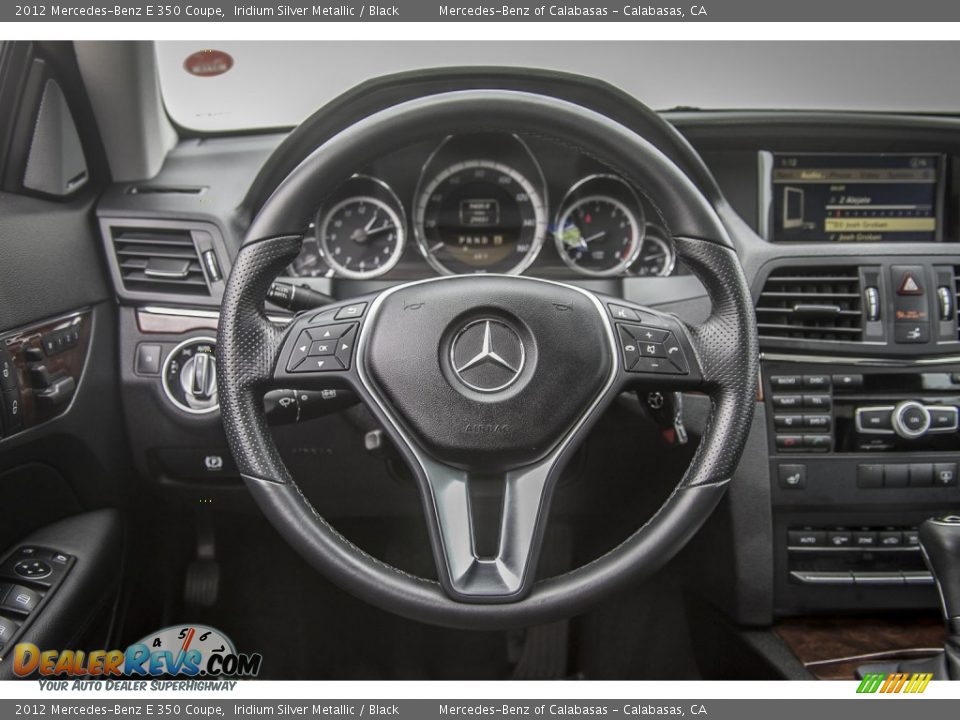 2012 Mercedes-Benz E 350 Coupe Iridium Silver Metallic / Black Photo #14