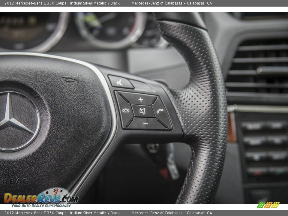 2012 Mercedes-Benz E 350 Coupe Iridium Silver Metallic / Black Photo #15