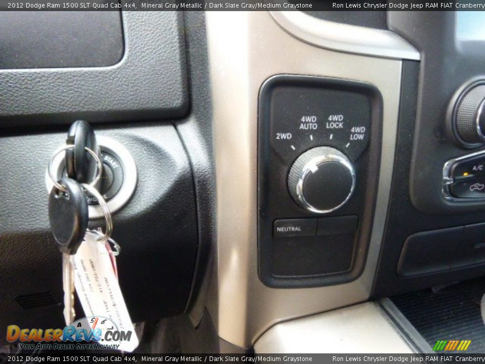 2012 Dodge Ram 1500 SLT Quad Cab 4x4 Mineral Gray Metallic / Dark Slate Gray/Medium Graystone Photo #15