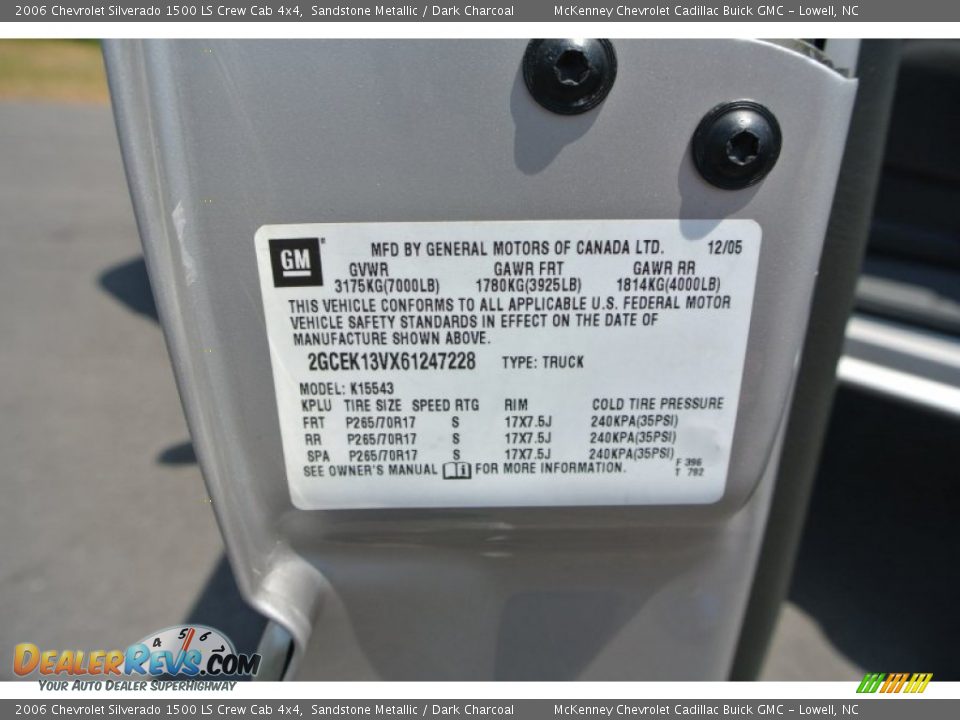 2006 Chevrolet Silverado 1500 LS Crew Cab 4x4 Sandstone Metallic / Dark Charcoal Photo #7