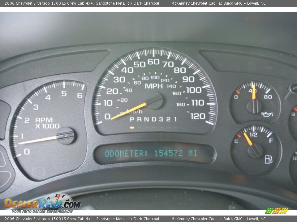 2006 Chevrolet Silverado 1500 LS Crew Cab 4x4 Sandstone Metallic / Dark Charcoal Photo #14