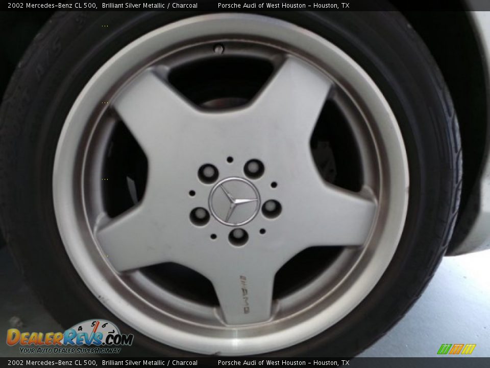 2002 Mercedes-Benz CL 500 Brilliant Silver Metallic / Charcoal Photo #10