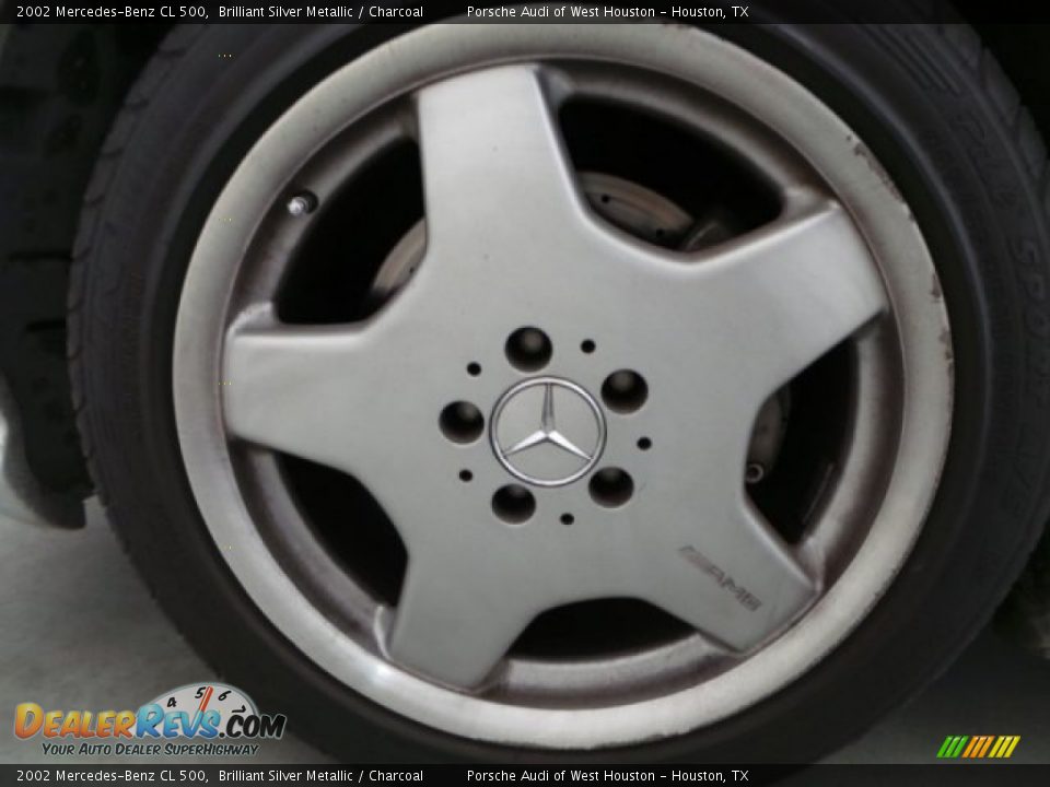 2002 Mercedes-Benz CL 500 Brilliant Silver Metallic / Charcoal Photo #11
