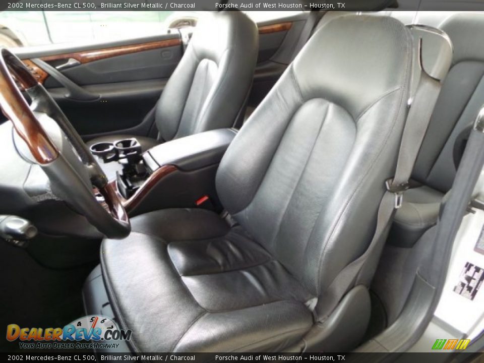 2002 Mercedes-Benz CL 500 Brilliant Silver Metallic / Charcoal Photo #15