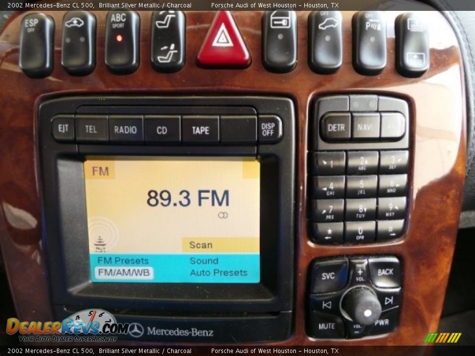 2002 Mercedes-Benz CL 500 Brilliant Silver Metallic / Charcoal Photo #21