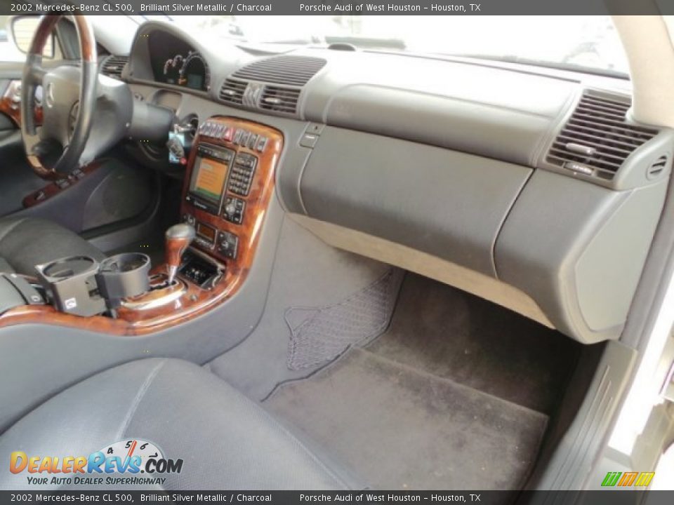 2002 Mercedes-Benz CL 500 Brilliant Silver Metallic / Charcoal Photo #30