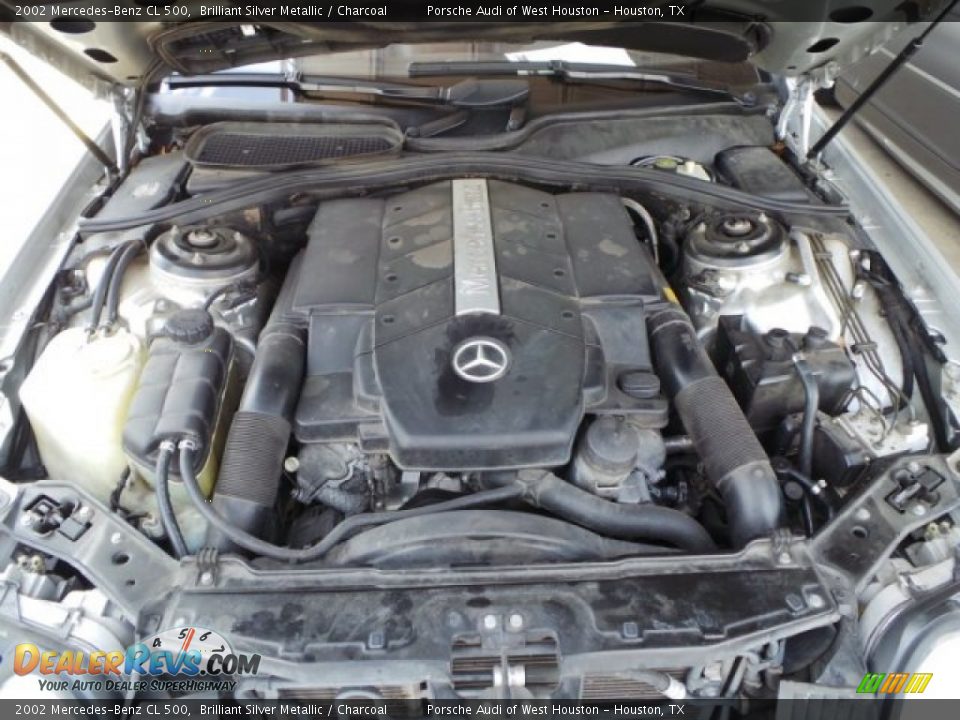 2002 Mercedes-Benz CL 500 Brilliant Silver Metallic / Charcoal Photo #33