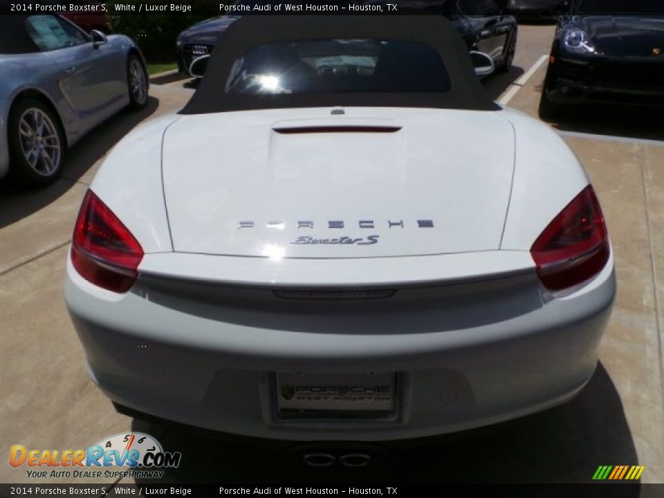 2014 Porsche Boxster S White / Luxor Beige Photo #6