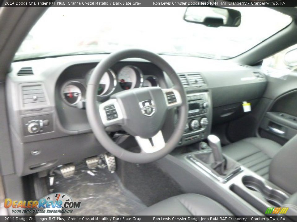 2014 Dodge Challenger R/T Plus Granite Crystal Metallic / Dark Slate Gray Photo #12