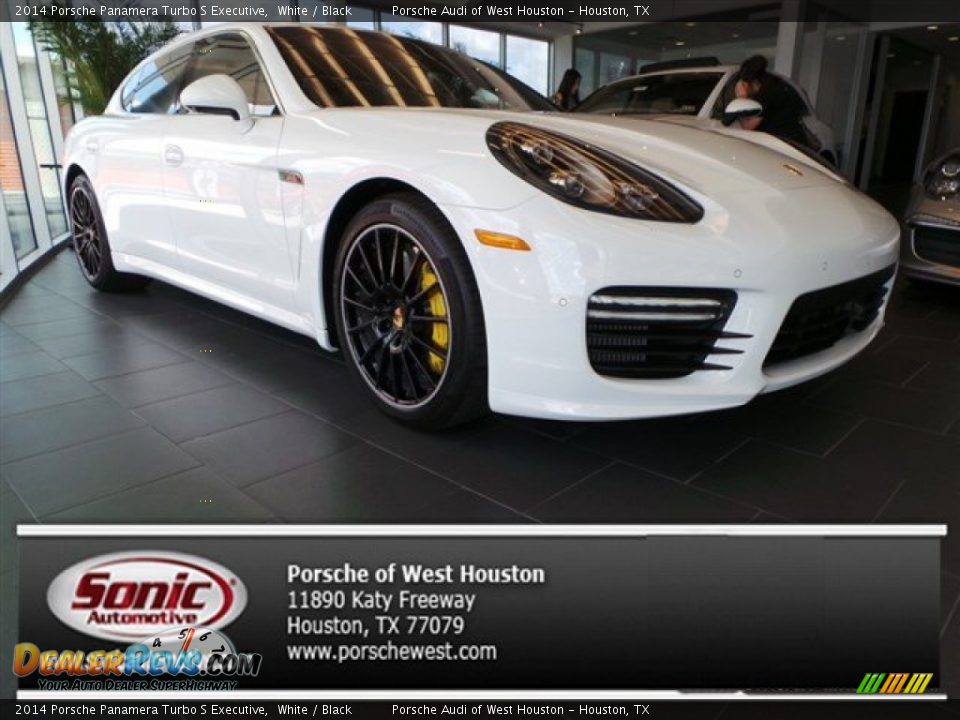 2014 Porsche Panamera Turbo S Executive White / Black Photo #1
