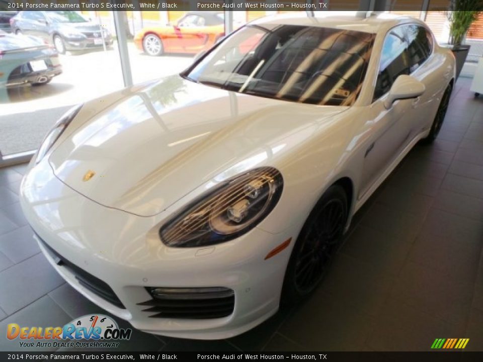 2014 Porsche Panamera Turbo S Executive White / Black Photo #3