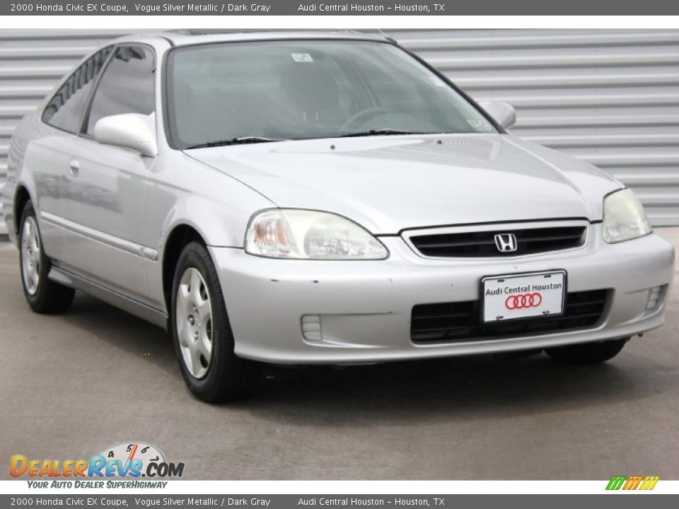 2000 Honda Civic EX Coupe Vogue Silver Metallic / Dark Gray Photo #1
