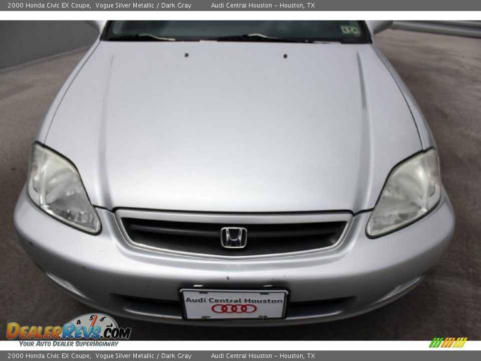 2000 Honda Civic EX Coupe Vogue Silver Metallic / Dark Gray Photo #2