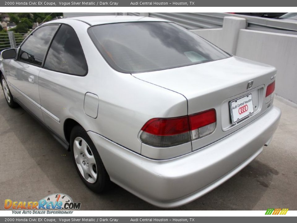 2000 Honda Civic EX Coupe Vogue Silver Metallic / Dark Gray Photo #4