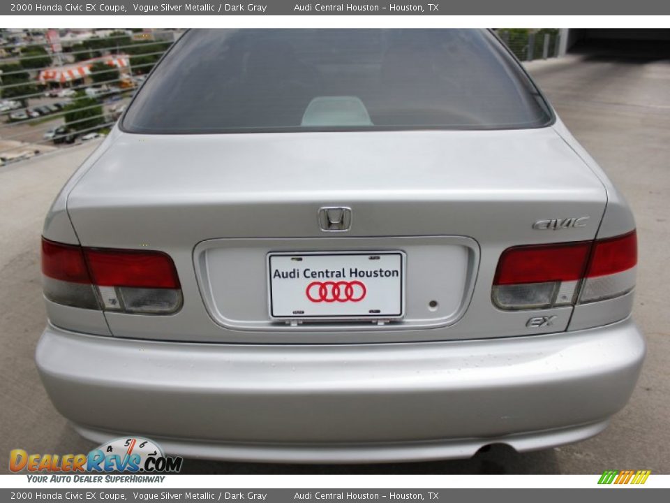 2000 Honda Civic EX Coupe Vogue Silver Metallic / Dark Gray Photo #5