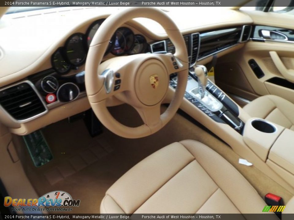 2014 Porsche Panamera S E-Hybrid Mahogany Metallic / Luxor Beige Photo #10
