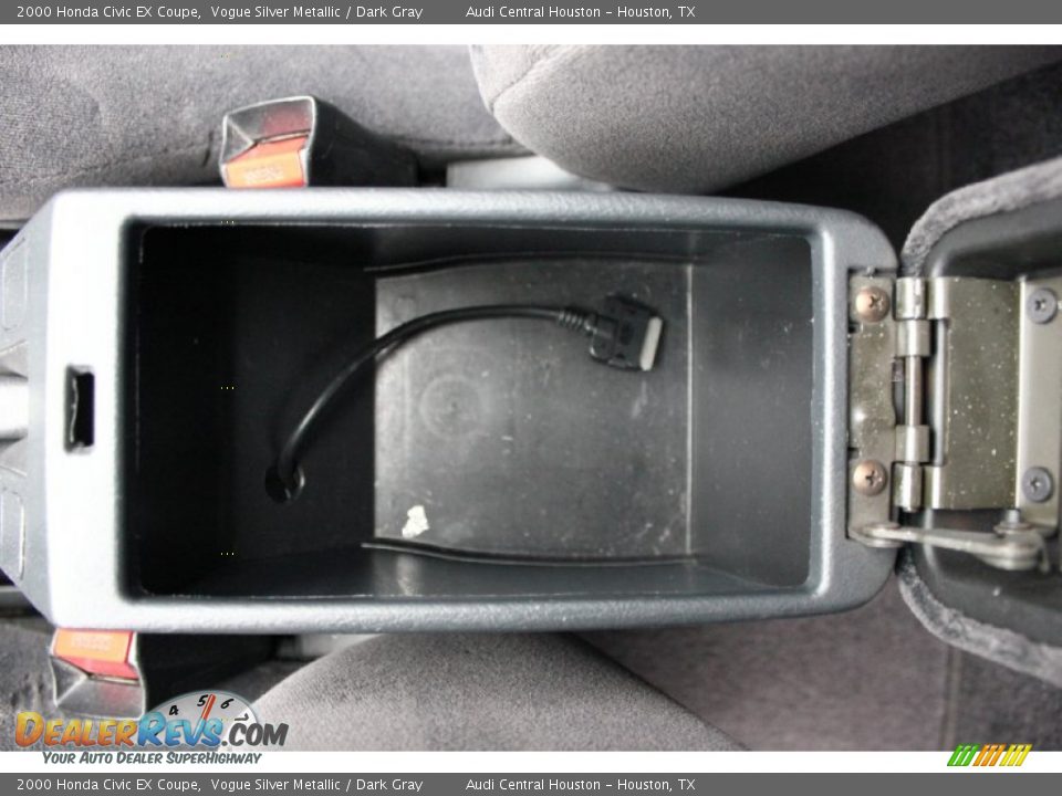 2000 Honda Civic EX Coupe Vogue Silver Metallic / Dark Gray Photo #15