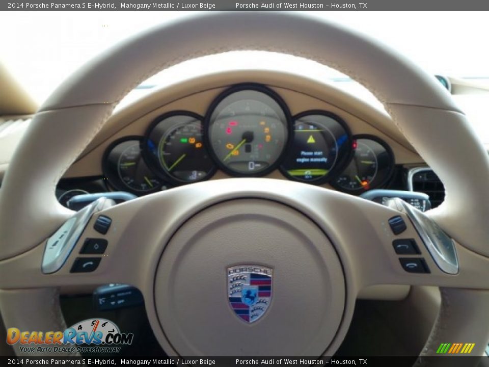 2014 Porsche Panamera S E-Hybrid Mahogany Metallic / Luxor Beige Photo #22
