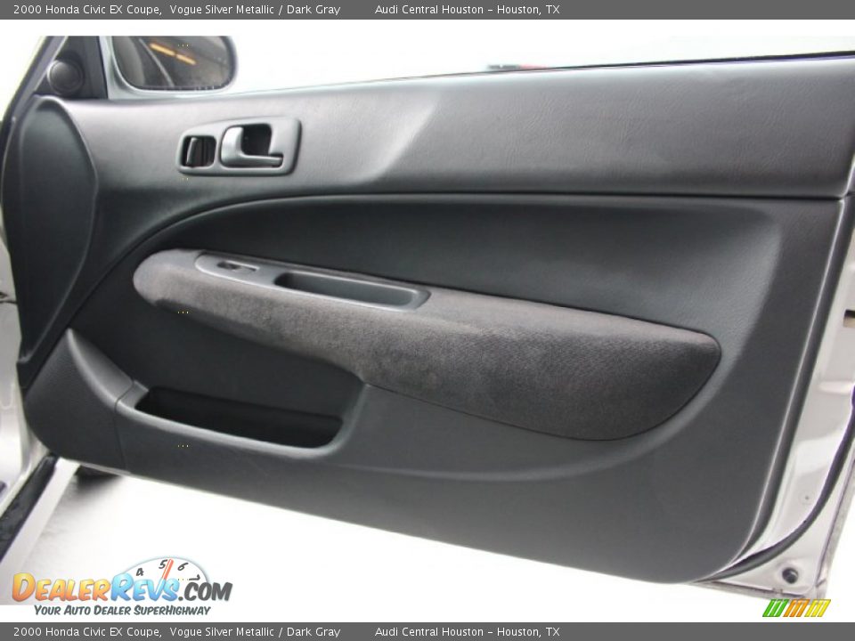2000 Honda Civic EX Coupe Vogue Silver Metallic / Dark Gray Photo #22