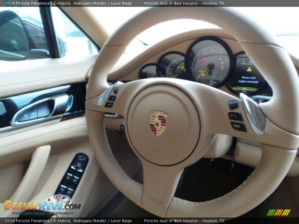 2014 Porsche Panamera S E-Hybrid Mahogany Metallic / Luxor Beige Photo #29