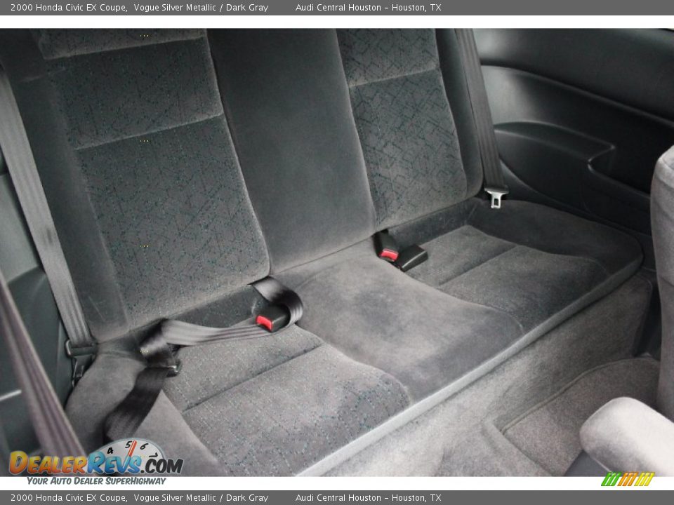 2000 Honda Civic EX Coupe Vogue Silver Metallic / Dark Gray Photo #25