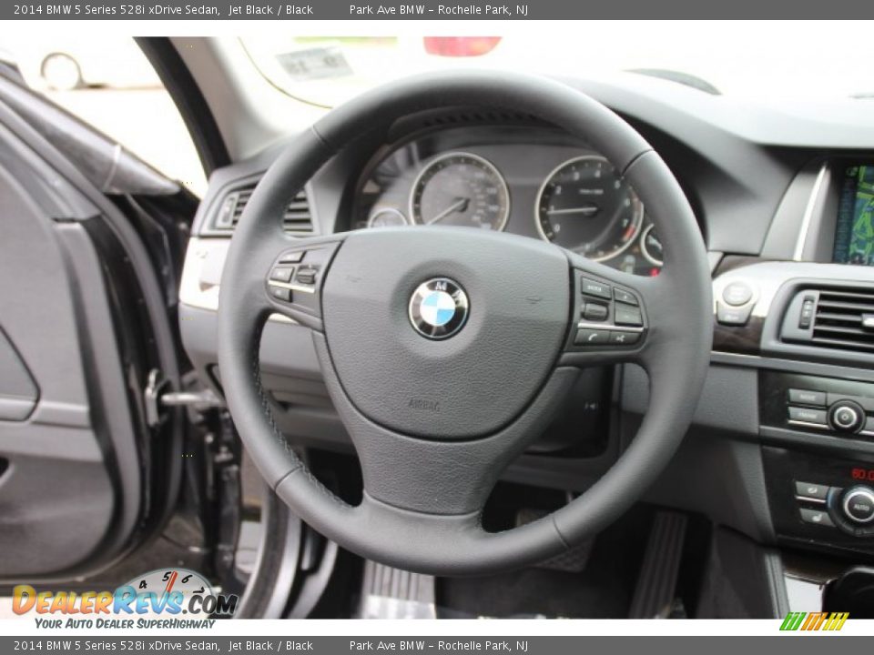 2014 BMW 5 Series 528i xDrive Sedan Steering Wheel Photo #15