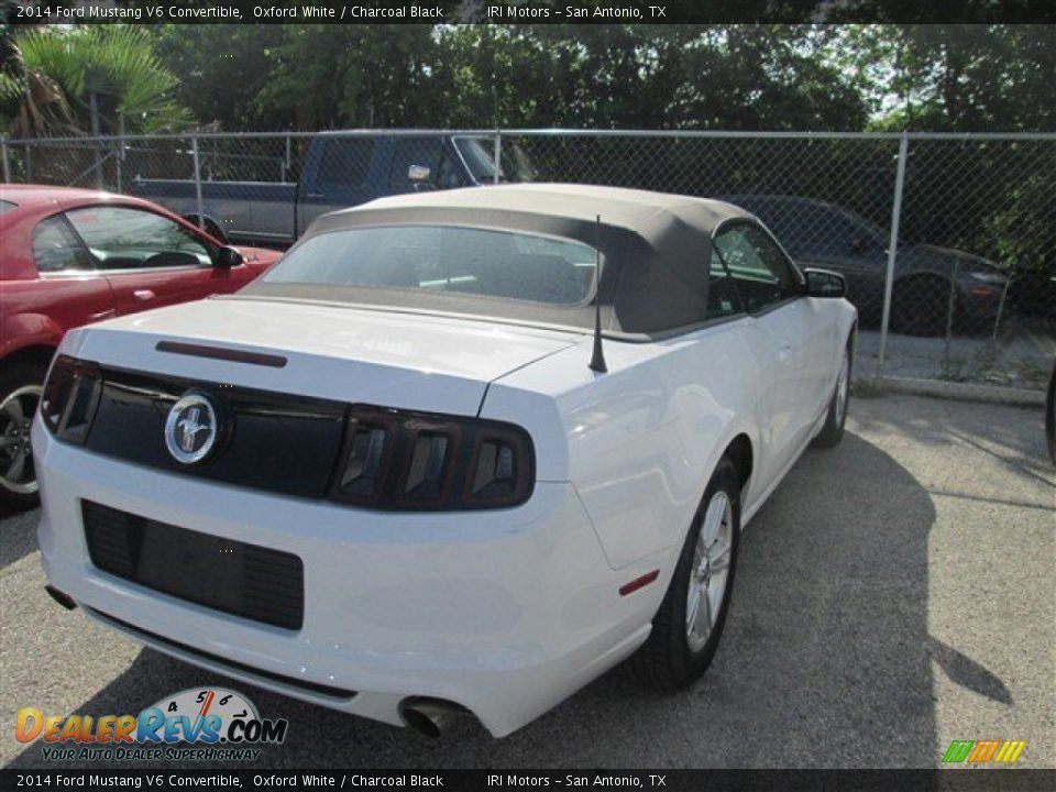 2014 Ford Mustang V6 Convertible Oxford White / Charcoal Black Photo #5