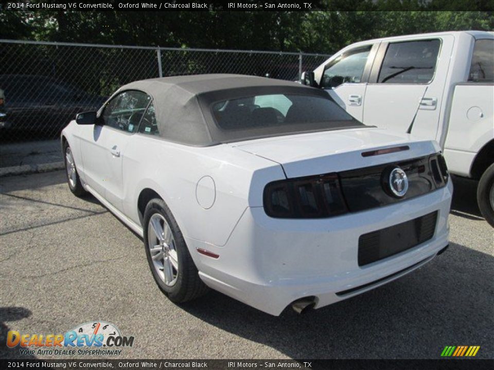 2014 Ford Mustang V6 Convertible Oxford White / Charcoal Black Photo #8