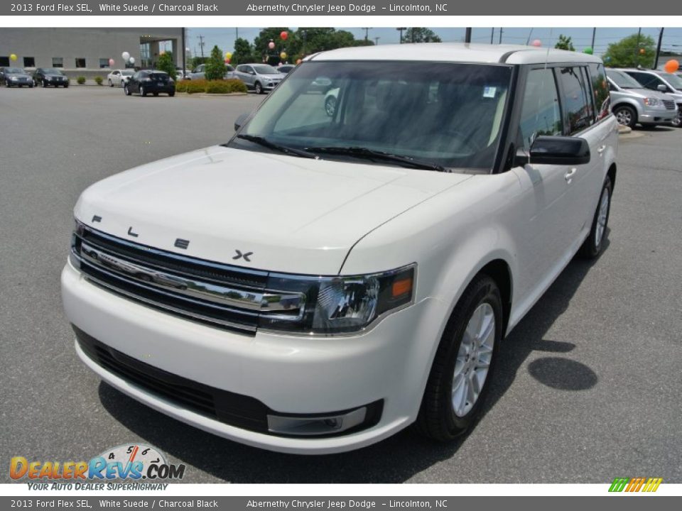 2013 Ford Flex SEL White Suede / Charcoal Black Photo #1