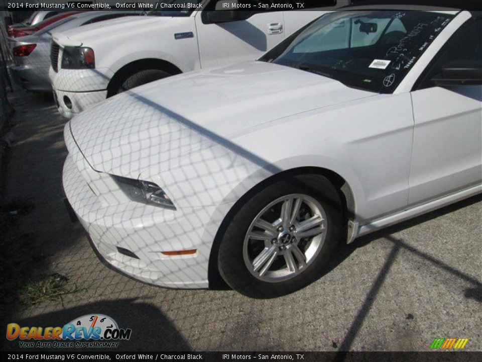2014 Ford Mustang V6 Convertible Oxford White / Charcoal Black Photo #15