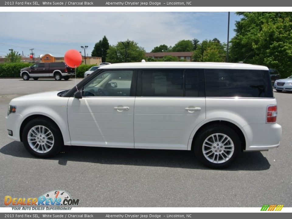2013 Ford Flex SEL White Suede / Charcoal Black Photo #3