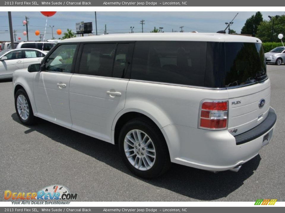 2013 Ford Flex SEL White Suede / Charcoal Black Photo #4