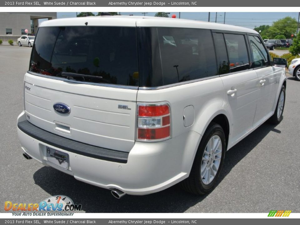 2013 Ford Flex SEL White Suede / Charcoal Black Photo #5