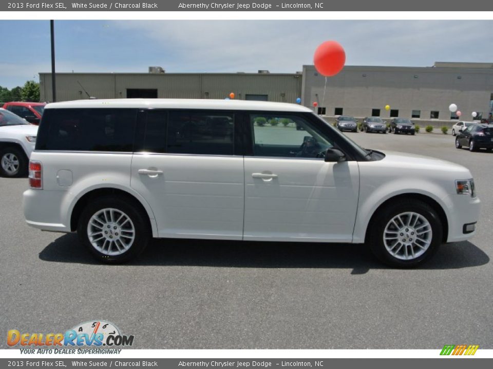 2013 Ford Flex SEL White Suede / Charcoal Black Photo #6
