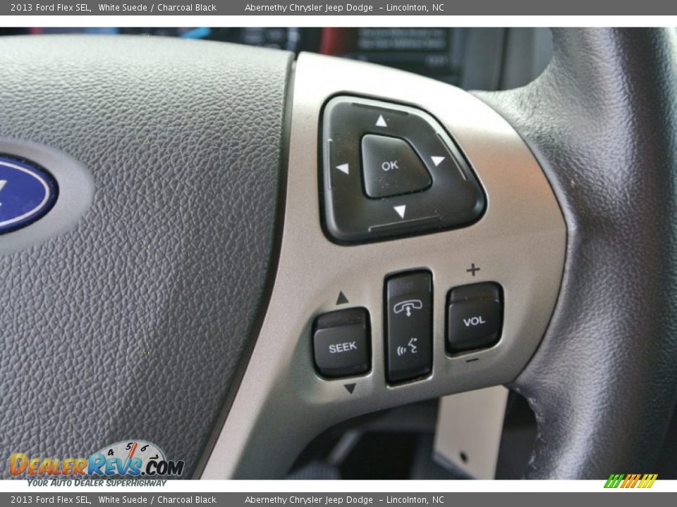 2013 Ford Flex SEL White Suede / Charcoal Black Photo #16