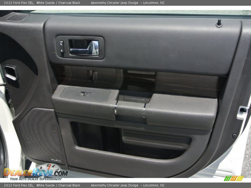 2013 Ford Flex SEL White Suede / Charcoal Black Photo #22