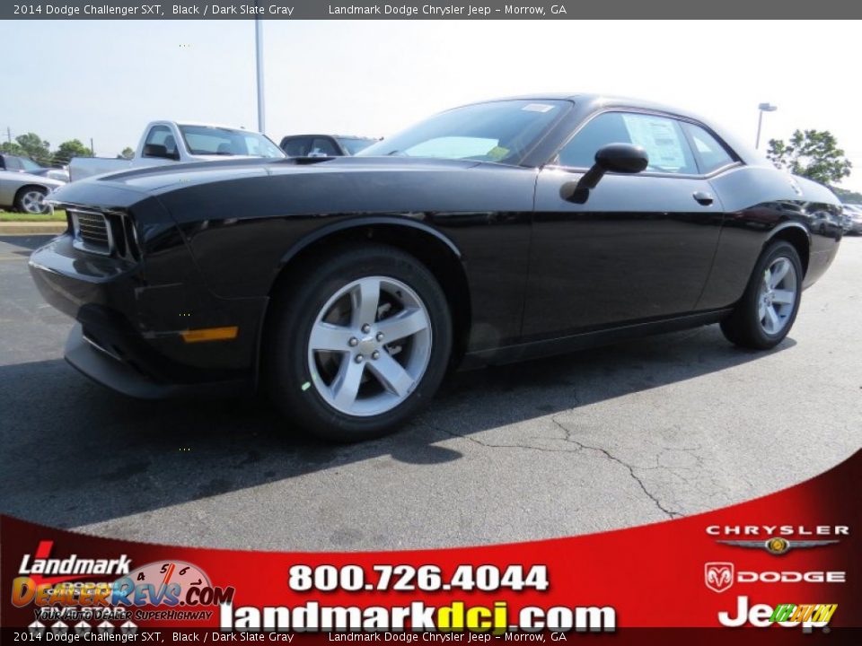 2014 Dodge Challenger SXT Black / Dark Slate Gray Photo #1