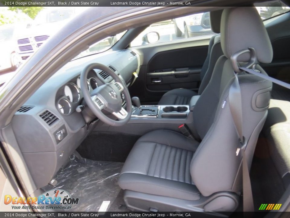 2014 Dodge Challenger SXT Black / Dark Slate Gray Photo #6