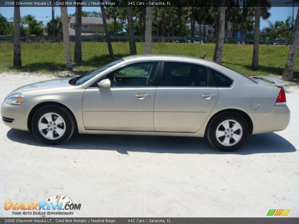 Gold Mist Metallic 2008 Chevrolet Impala LT Photo #4