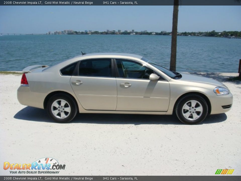 Gold Mist Metallic 2008 Chevrolet Impala LT Photo #8