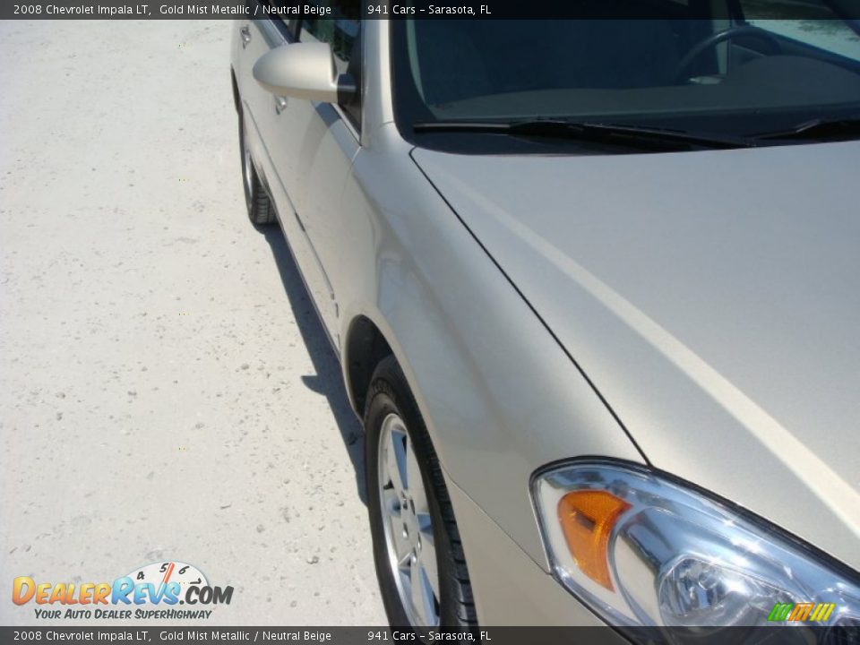 2008 Chevrolet Impala LT Gold Mist Metallic / Neutral Beige Photo #9