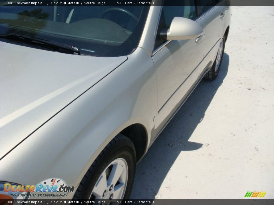 2008 Chevrolet Impala LT Gold Mist Metallic / Neutral Beige Photo #10