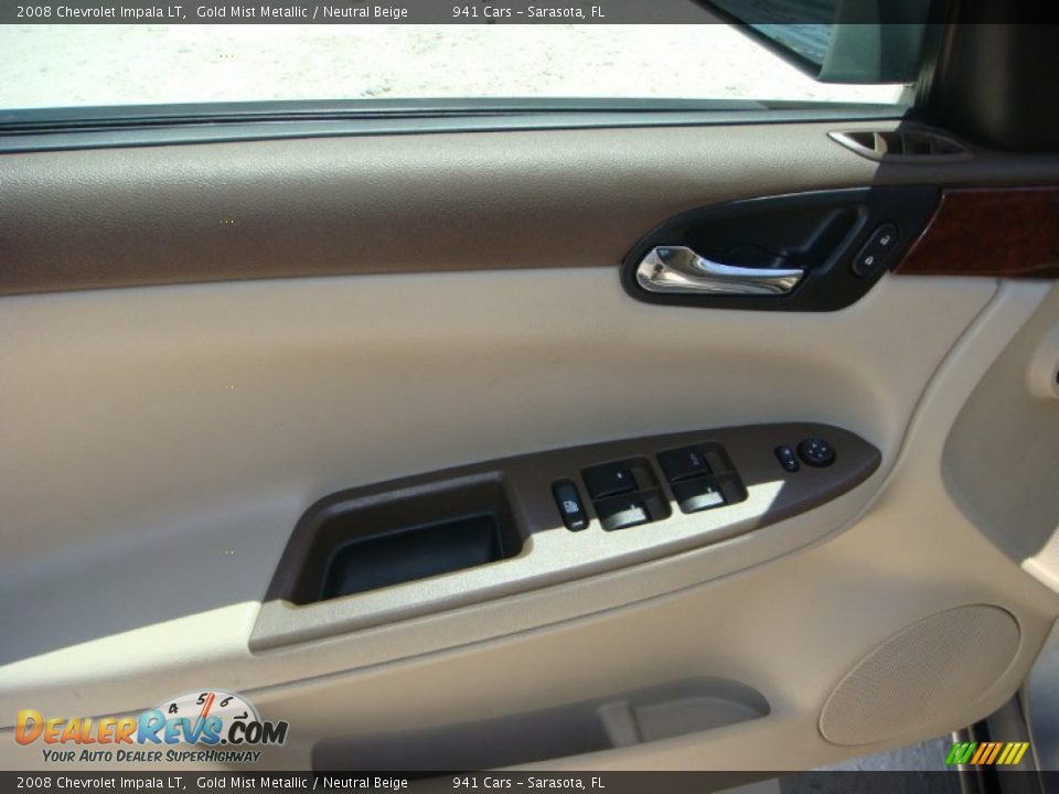 2008 Chevrolet Impala LT Gold Mist Metallic / Neutral Beige Photo #13