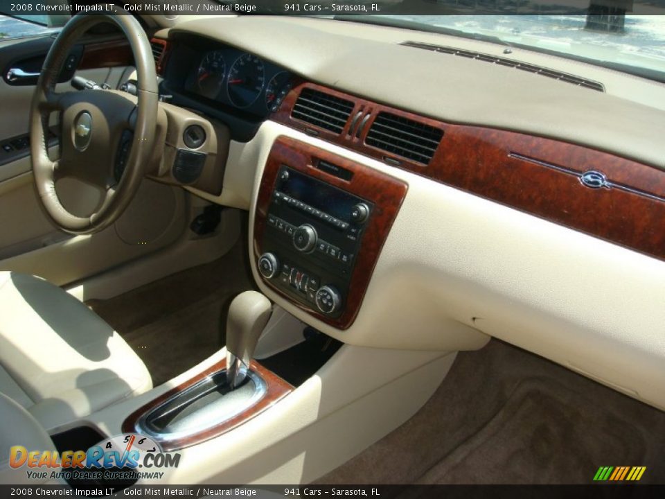 2008 Chevrolet Impala LT Gold Mist Metallic / Neutral Beige Photo #20