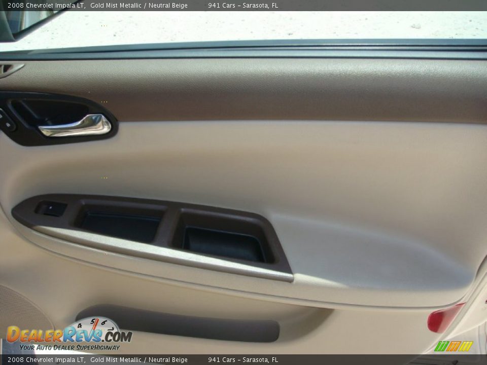 2008 Chevrolet Impala LT Gold Mist Metallic / Neutral Beige Photo #21