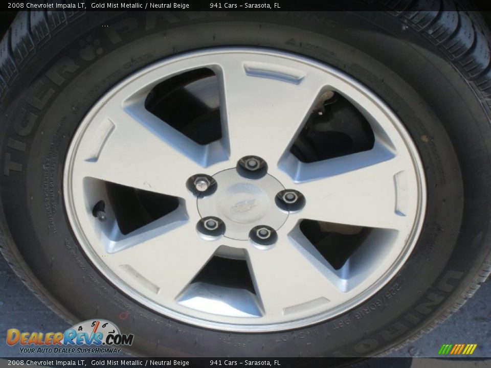 2008 Chevrolet Impala LT Gold Mist Metallic / Neutral Beige Photo #22